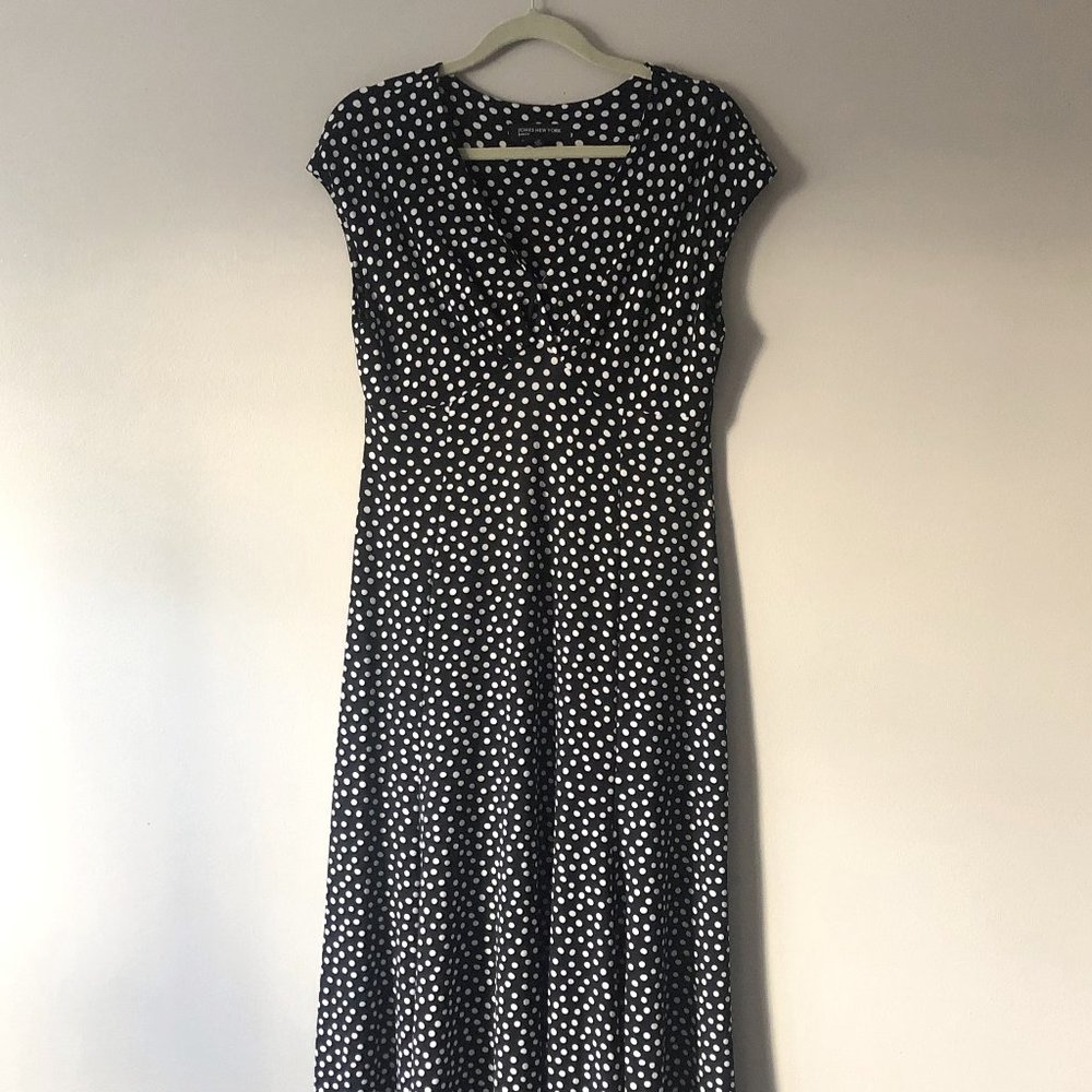 Jones New York Black Polka Dot